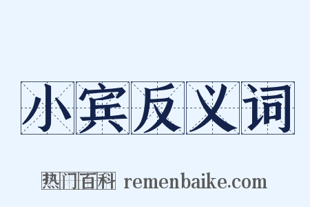 小宾反义词是什么意思的图片